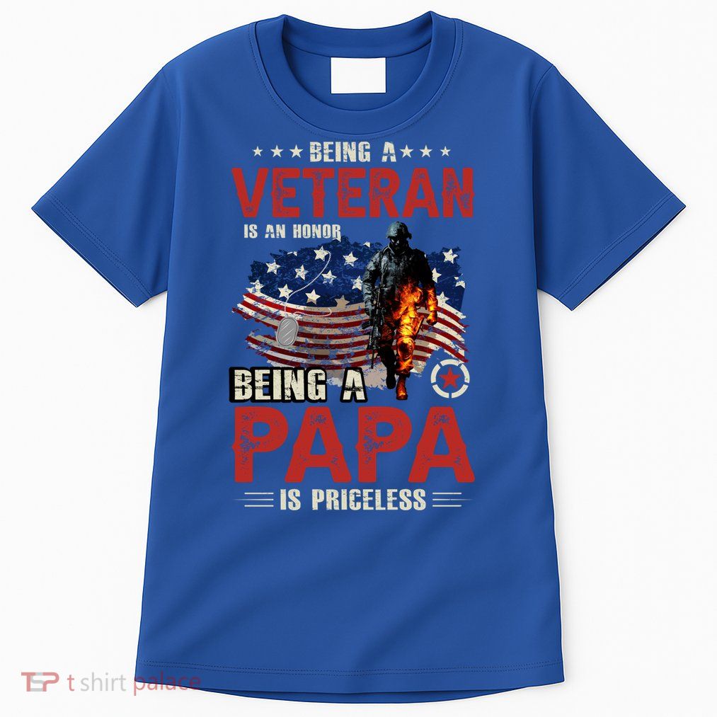 Veteran Papa Great Gift Tall T-Shirt