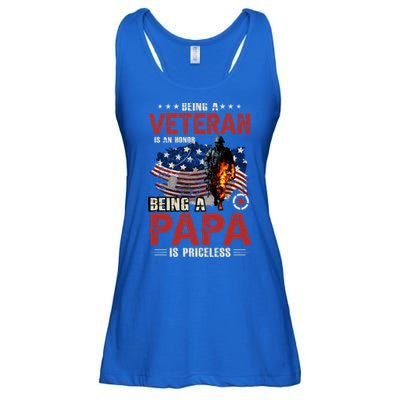 Veteran Papa Great Gift Ladies Essential Flowy Tank