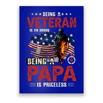 Veteran Papa Great Gift Poster