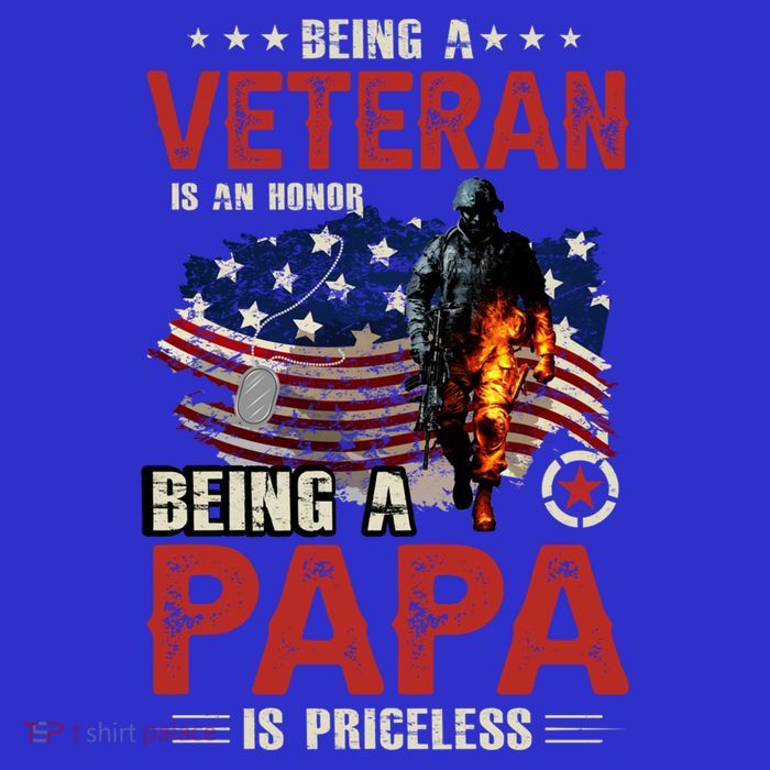 Veteran Papa Great Gift Baby Bodysuit