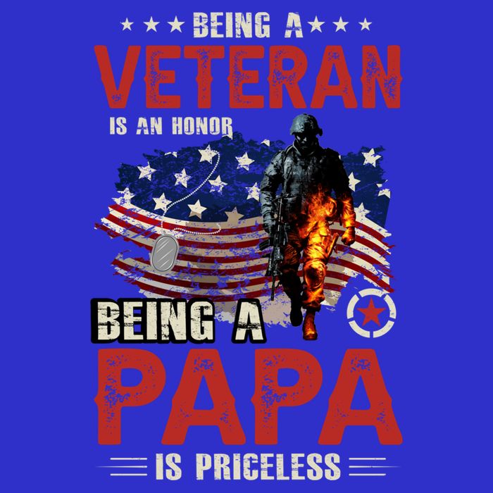 Veteran Papa Great Gift Kids T-Shirt