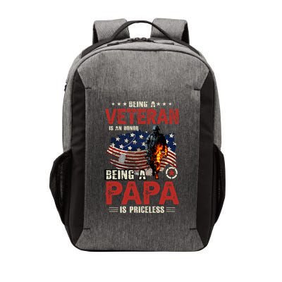 Veteran Papa Great Gift Vector Backpack