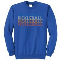 Vintage Pickleball Gift Pickleball Player Retro Vintage Cool Gift Tall Sweatshirt