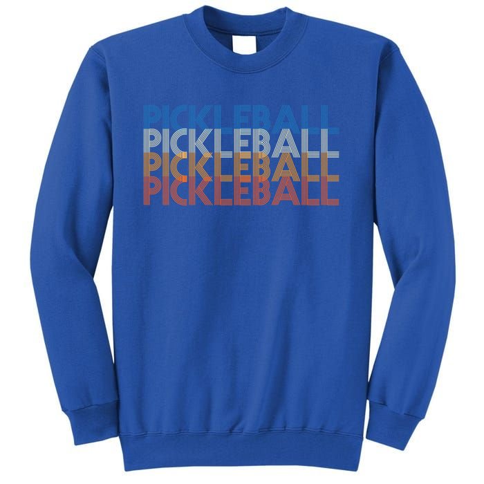 Vintage Pickleball Gift Pickleball Player Retro Vintage Cool Gift Tall Sweatshirt