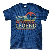 Vintage Pickleball Grandpa The Man The Myth The Legend Tie-Dye T-Shirt