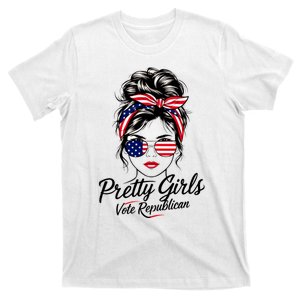 Voter Pretty Girl Repubvote Republican American Patriotic Election 2024 T-Shirt