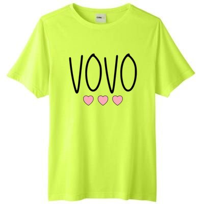 Vovo Portuguese Grandma Grandmother Hearts Minimalistic Vovo Gift Tall Fusion ChromaSoft Performance T-Shirt