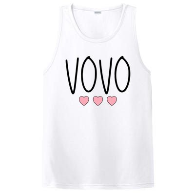 Vovo Portuguese Grandma Grandmother Hearts Minimalistic Vovo Gift PosiCharge Competitor Tank