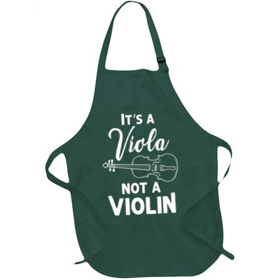 Viola Payer Gifts Its A Viola Not A Violin Full-Length Apron With Pockets