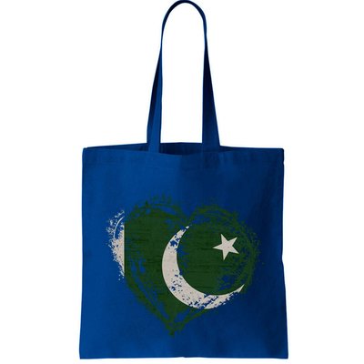 Vintage Pakistan Heart Shape Flag Stylish Design Meaningful Gift Bag