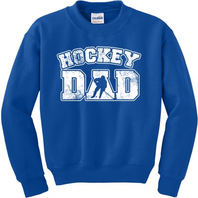 Vintage Print Hockey Coach For Hockey Dad Gift Kids Sweatshirt