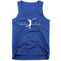 Volleyball Playing Heartbeat Volleyball Player Sport Lover Gift Tank Top