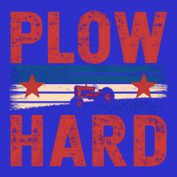 Vintage Plow Hard Farming Farmer Life Dad Grandpa Tractor Gift Baby Bodysuit