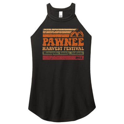 Vintage Pawnee Harvest Festival Parks And Rec Women’s Perfect Tri Rocker Tank