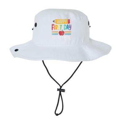 Vintage Pencil Happy First Day Of School Teacher Legacy Cool Fit Booney Bucket Hat