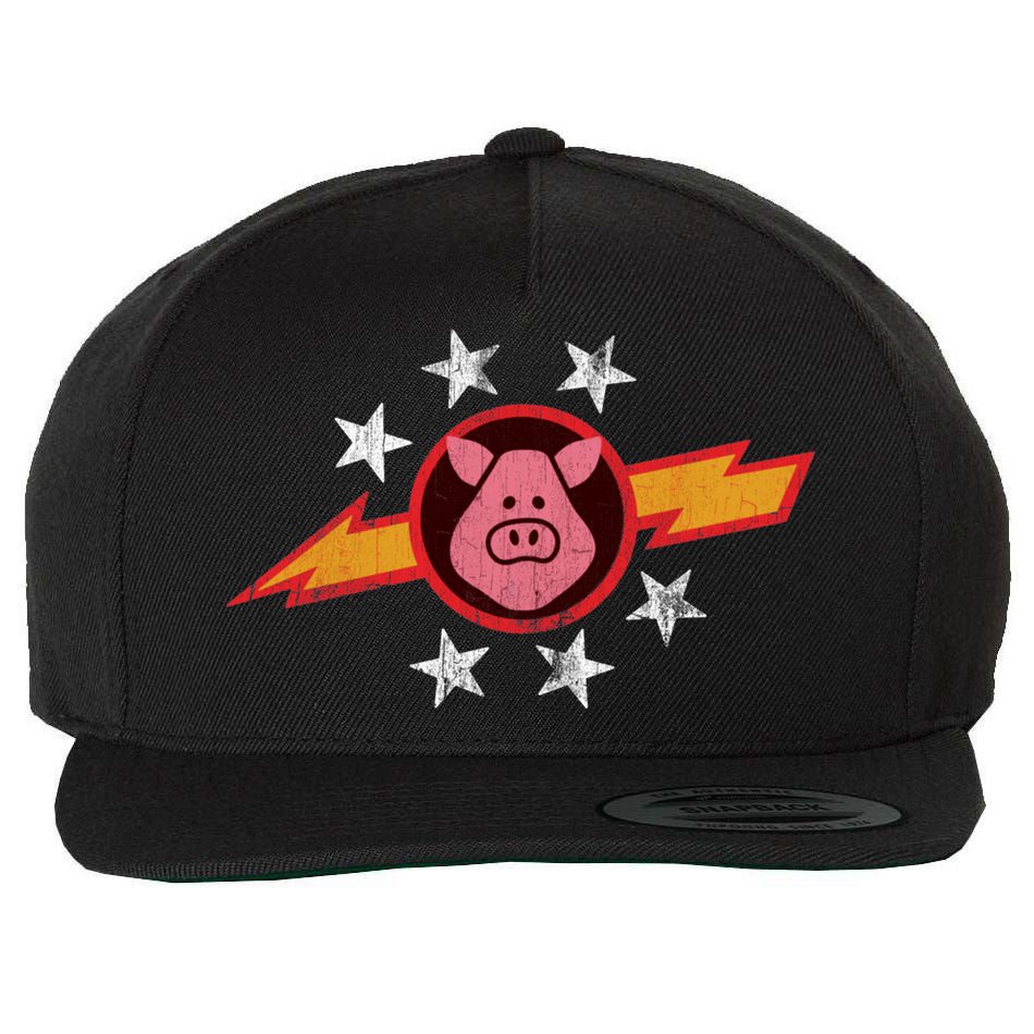 Vintage Pigs In Space Wool Snapback Cap