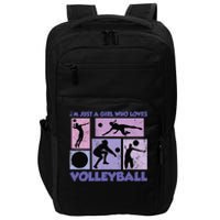 Volleyball Player I'm Just A  Who Loves Volleyball Impact Tech Backpack