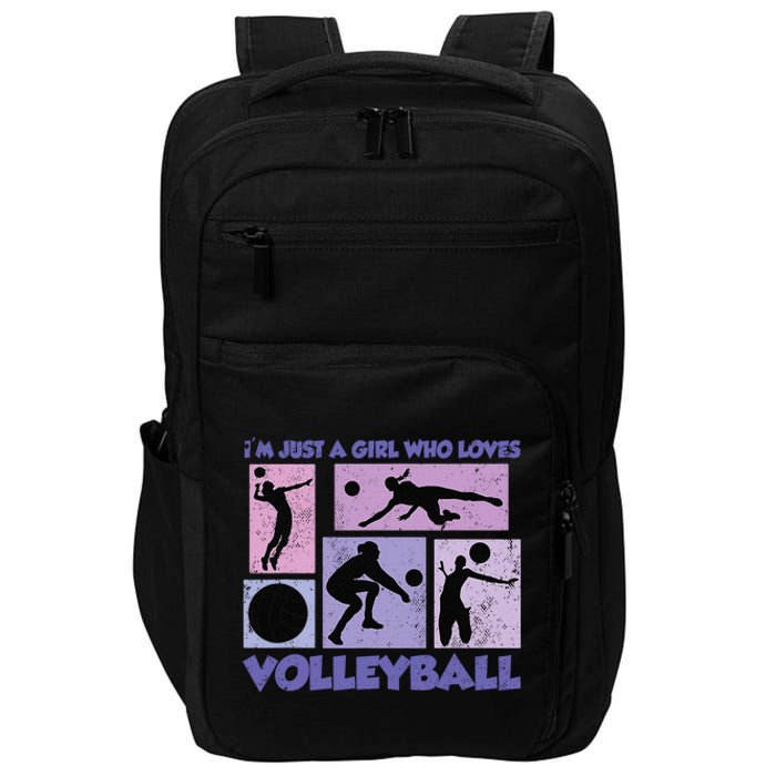 Volleyball Player I'm Just A  Who Loves Volleyball Impact Tech Backpack