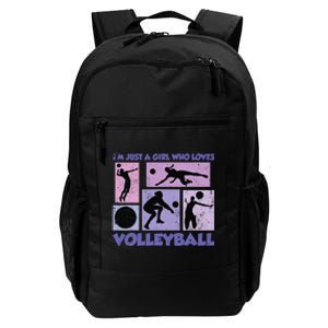 Volleyball Player I'm Just A  Who Loves Volleyball Daily Commute Backpack