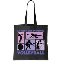 Volleyball Player I'm Just A  Who Loves Volleyball Tote Bag