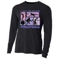 Volleyball Player I'm Just A  Who Loves Volleyball Cooling Performance Long Sleeve Crew