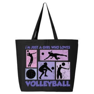 Volleyball Player I'm Just A  Who Loves Volleyball 25L Jumbo Tote