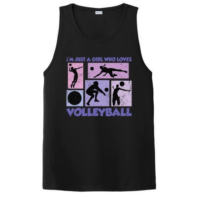 Volleyball Player I'm Just A  Who Loves Volleyball PosiCharge Competitor Tank