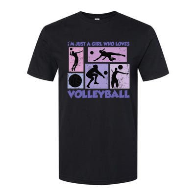 Volleyball Player I'm Just A  Who Loves Volleyball Softstyle CVC T-Shirt