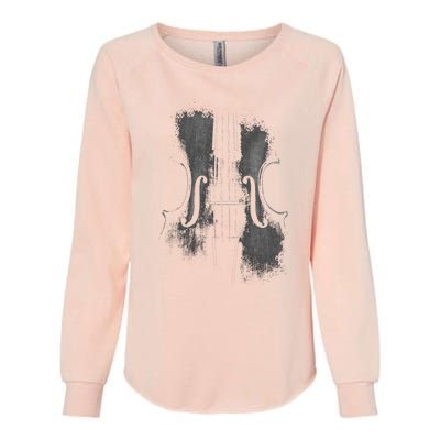 Violin Player Instrument Music Teacher Musical Violinist Womens California Wash Sweatshirt