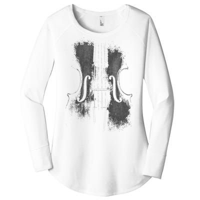 Violin Player Instrument Music Teacher Musical Violinist Women's Perfect Tri Tunic Long Sleeve Shirt