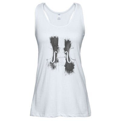 Violin Player Instrument Music Teacher Musical Violinist Ladies Essential Flowy Tank