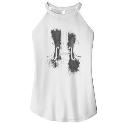 Violin Player Instrument Music Teacher Musical Violinist Women's Perfect Tri Rocker Tank