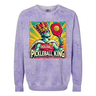 Vintage Pickleball King Colorblast Crewneck Sweatshirt