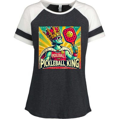 Vintage Pickleball King Enza Ladies Jersey Colorblock Tee