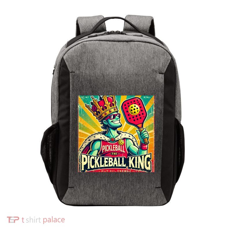 Vintage Pickleball King Vector Backpack