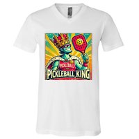 Vintage Pickleball King V-Neck T-Shirt