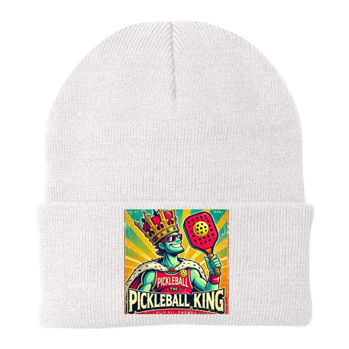 Vintage Pickleball King Knit Cap Winter Beanie