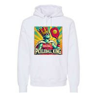 Vintage Pickleball King Premium Hoodie