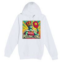 Vintage Pickleball King Premium Pullover Hoodie