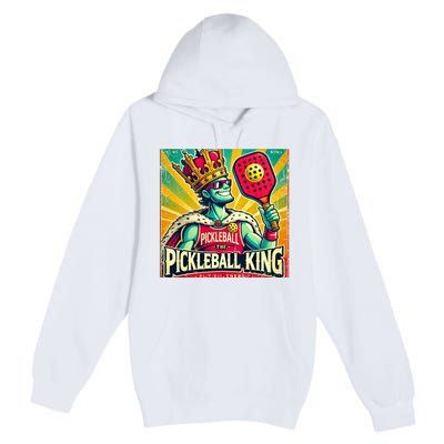 Vintage Pickleball King Premium Pullover Hoodie