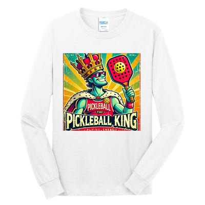 Vintage Pickleball King Tall Long Sleeve T-Shirt