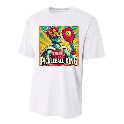 Vintage Pickleball King Performance Sprint T-Shirt