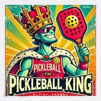 Vintage Pickleball King Baby Bodysuit