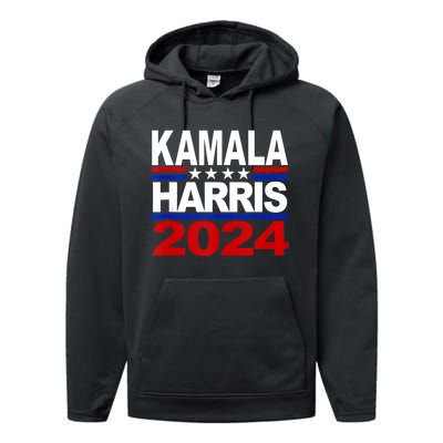 Vice President Kamala Harris 2024 For President Performance Fleece Hoodie