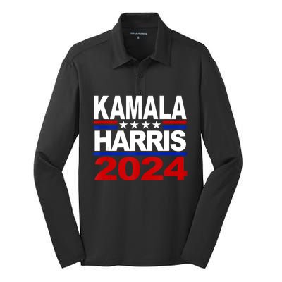 Vice President Kamala Harris 2024 For President Silk Touch Performance Long Sleeve Polo