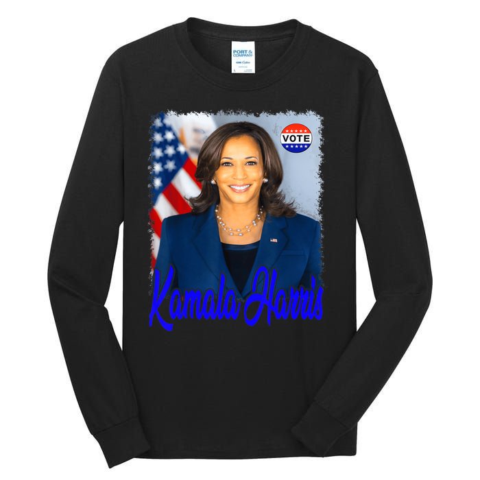 Vote President Kamala Harris 2024 Tall Long Sleeve T-Shirt