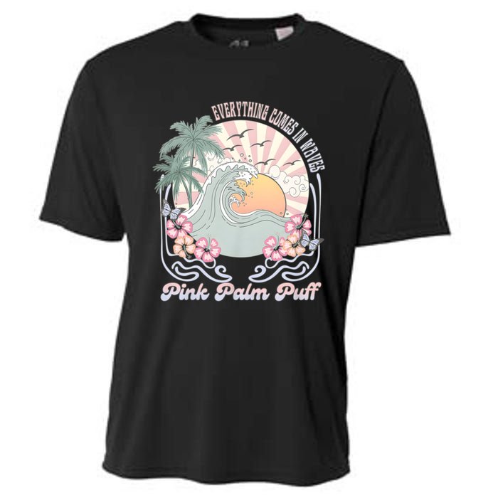 Vintage Pin K Palm Summer Beach Vibes Cooling Performance Crew T-Shirt