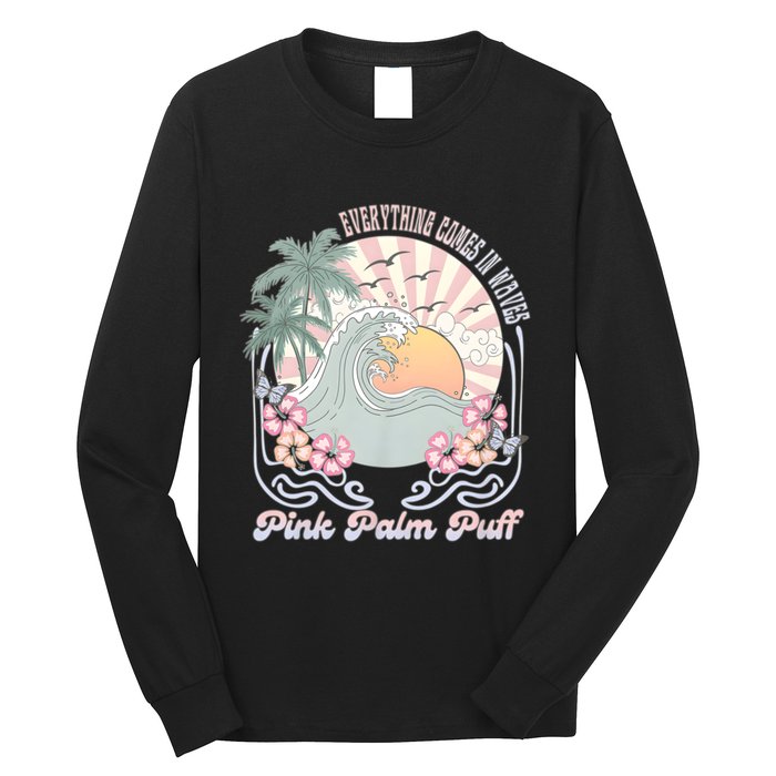 Vintage Pin K Palm Summer Beach Vibes Long Sleeve Shirt