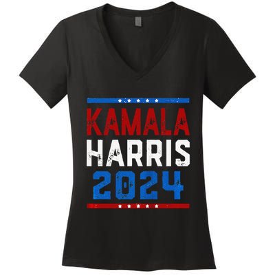 Vice President Kamala Harris 2024 For President Tank Top Women's V-Neck T-Shirt