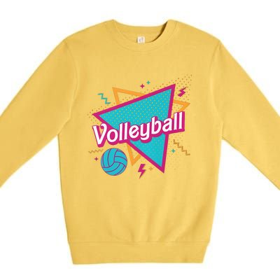 Volleyball Player Lover Ball Premium Crewneck Sweatshirt